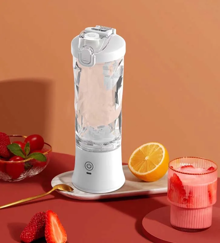 

Mini USB Rechargeable Electric Juicer Cup Portable 6 Blades Blender for Outdoor Sports Car Household Use Hotels