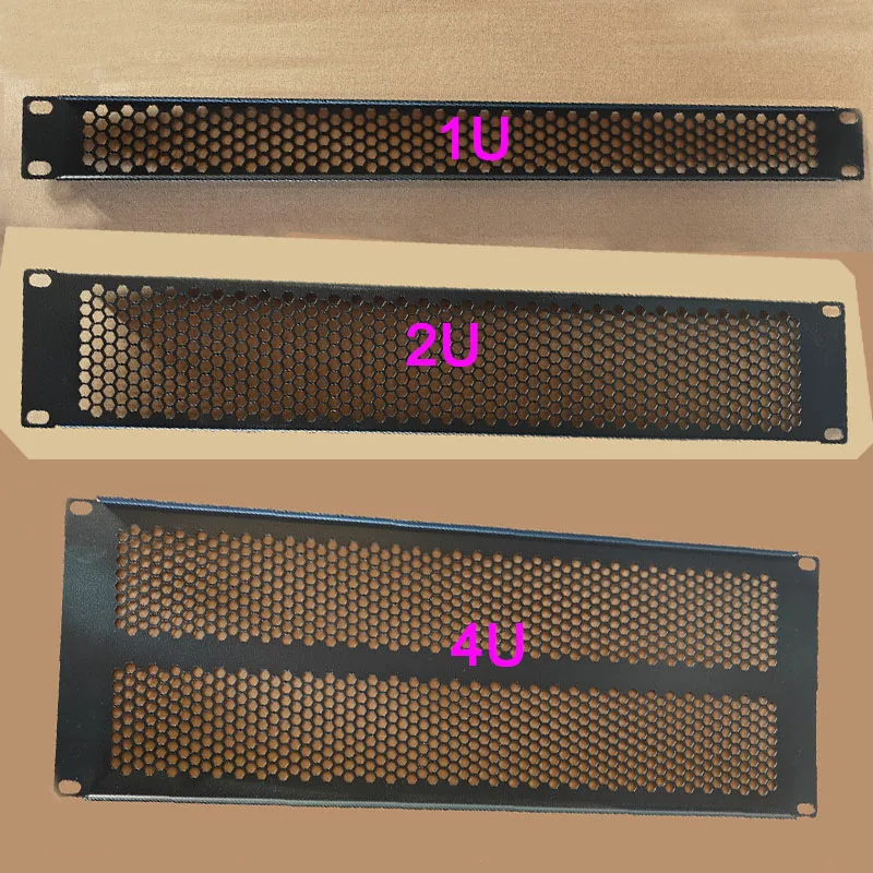1U/2U/4U Honeycomb Rack Heat Dissipation Blind Plate 19-inch Network Cabinet Server Chassis Heat Dissipation Ventilation Plate