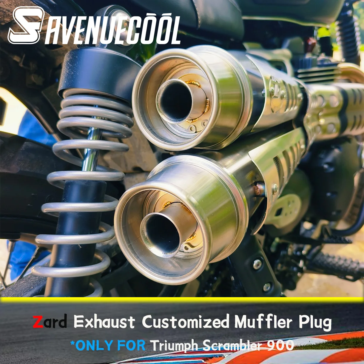 Avenuecool Scrambler 900 Zard Exhaust Silencer Plug Db Killer Stainless Steel Silencer Plug Special Modification