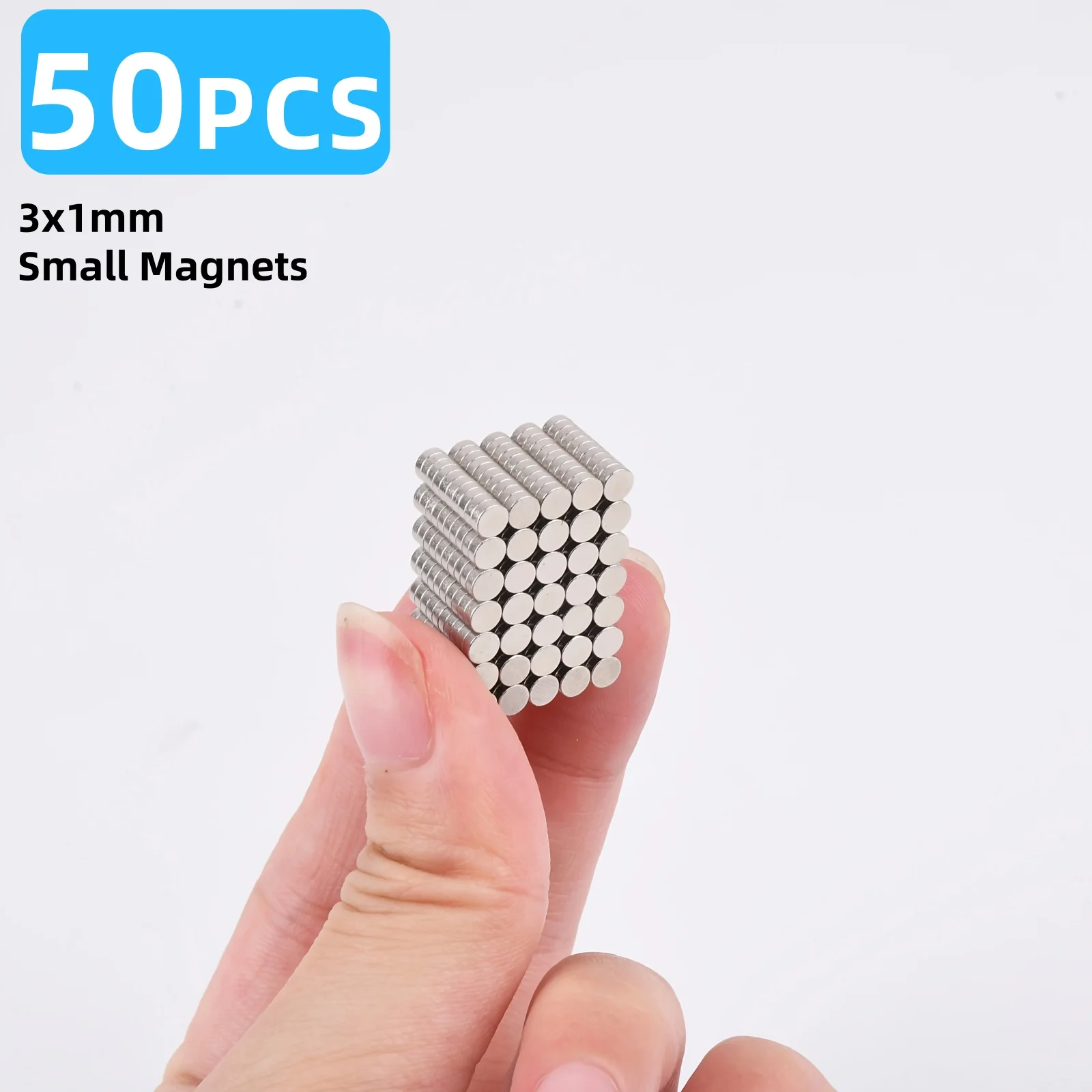 Mini 3mmX1mm Small Round Magnet 0.118 "x0.039" Magnet, Magnet 3 * 1mm Suitable for Sticker Fasteners, Office, Refrigerator
