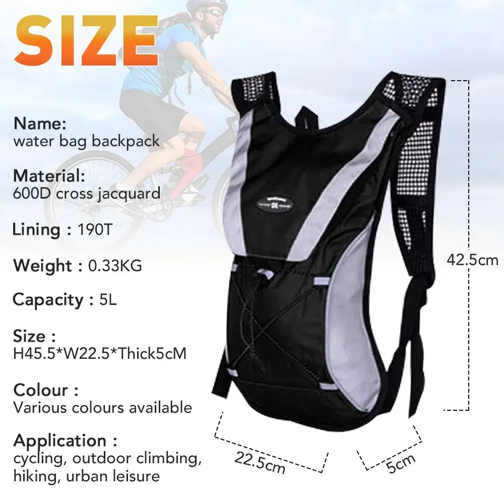 5L Breathable Vest Trail Running Backpacks Lightweight Male Cycling Run Jogging Marathon Backpack Riding Bike Climbing Bag