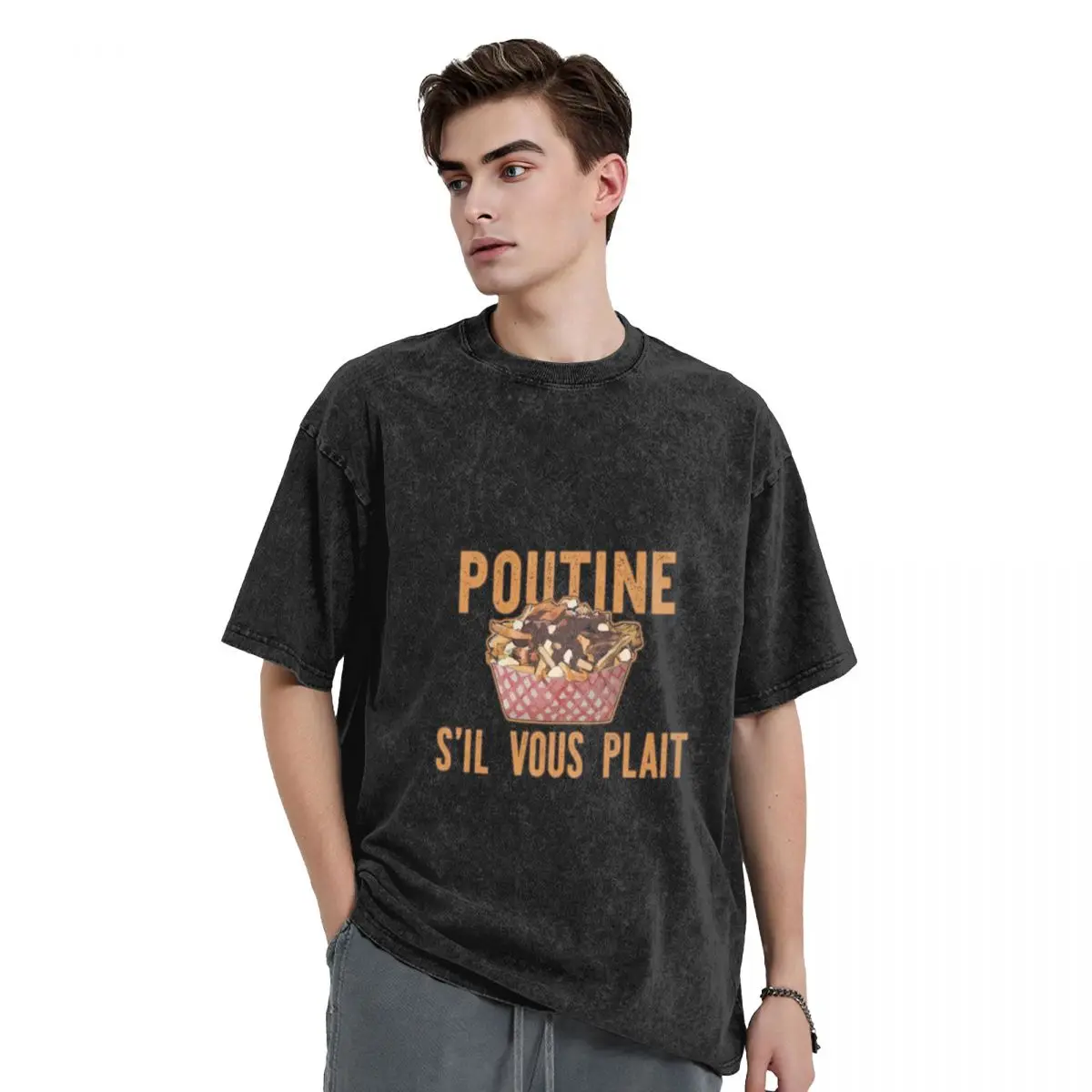 Poutine, S'il Vous Plait T-Shirt cheap stuff Aesthetic clothing graphics cute tops mens graphic t-shirts anime