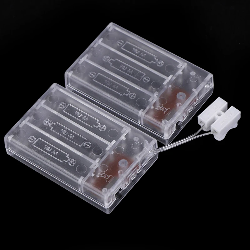 3Slots 4.5V AA Constant Light Flashing Dual Function Battery Box For DIY Model Led Lamp Connect Sand Table Diorama Scene