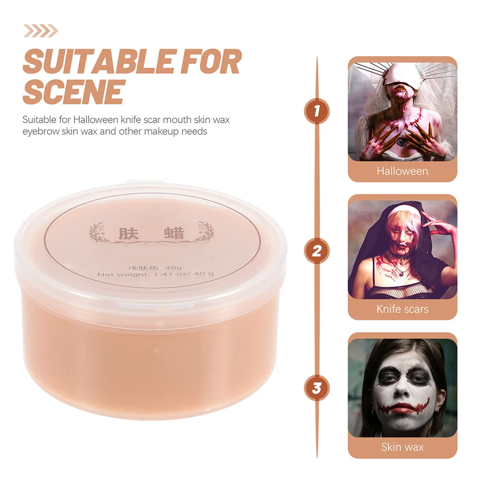 Cera para Efectos Especiales, Cicatriz Falsa Profesional, Suministro de Maquillaje para Halloween, Cera para Cicatrices Falsas de Uso Duradero a Largo Plazo, Accesorio de Maquillaje