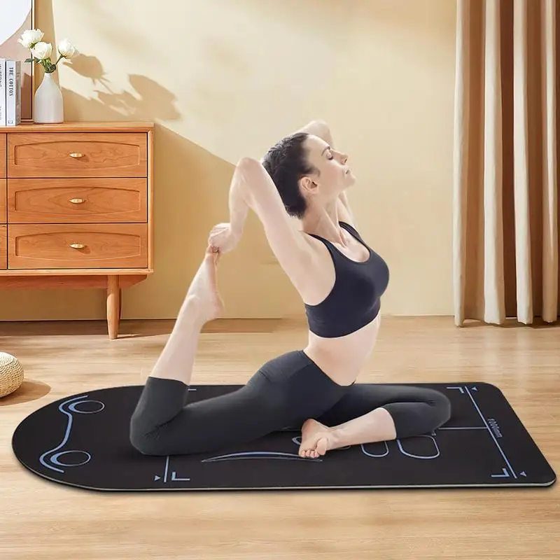 Yoga Mat Non Slip Thick Exercise Yoga Mat Shock Absorber 8MM Kneeling Pads Reusable Gym Mat For Women Men Home Pilates Floor