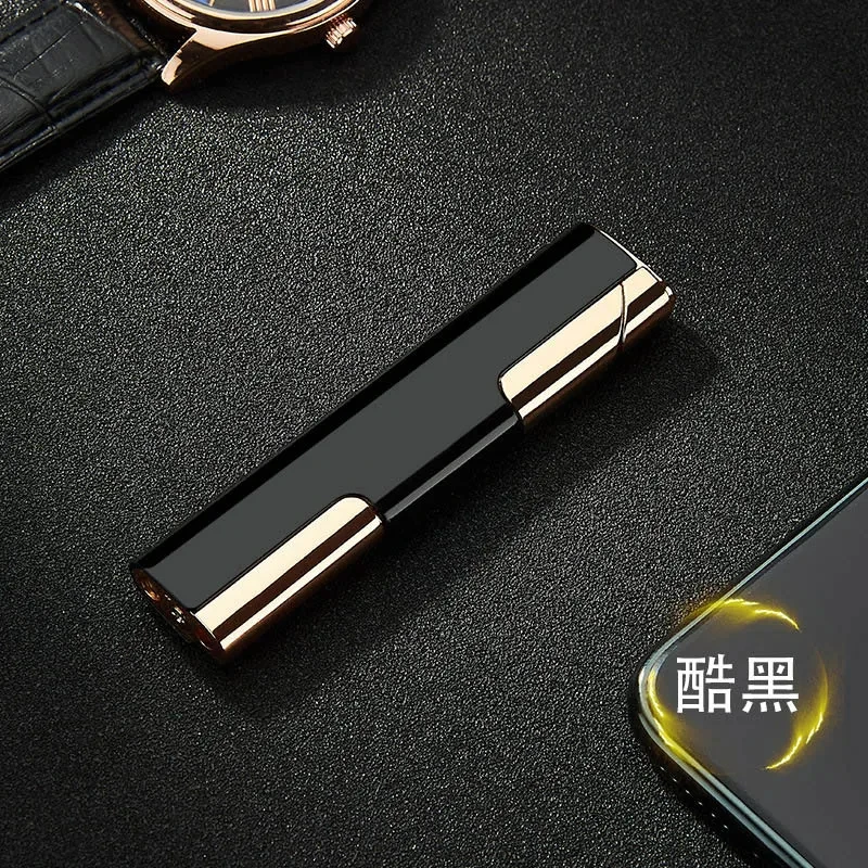 Cool Fashion Butane Windproof Metal Lighter Simple Portable Lighter Cigarette Cigar Accessories Men\'s Gift Outdoor Camping Tool