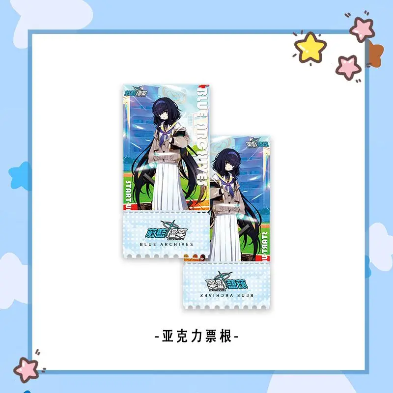 5 stk/set Anime Blue Archive Kozeki Ui Cosplay Kleine Kaart Acryl Stand Model Hanger Sleutelhanger Transparante Kaart