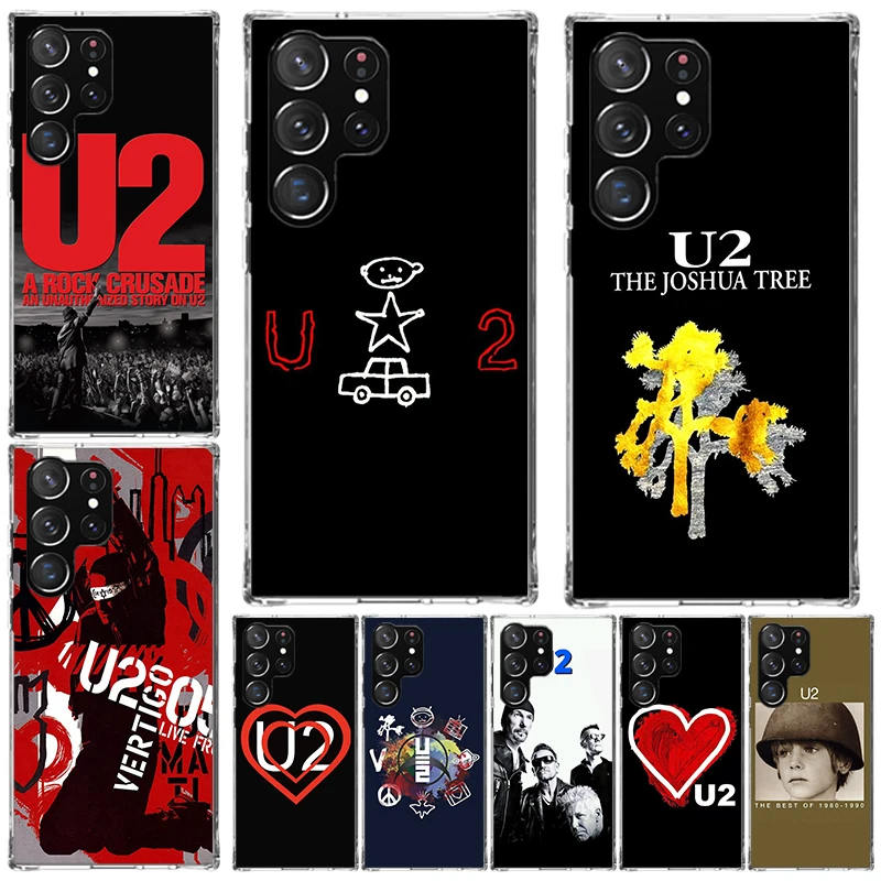 Band U-U2 Rock Soft Phone Case For Samsung Galaxy S26 S25 Edge S24 FE S23 S22 Ultra S21 Plus S20 + Art Fundas Back Cover Galaxy