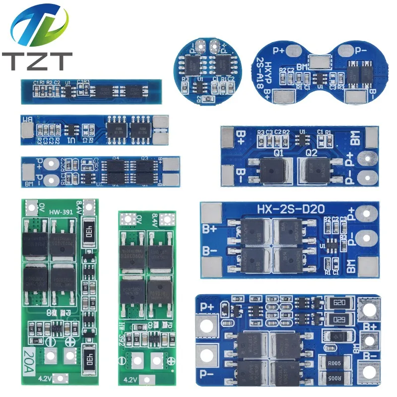 1/3PCS 2S 3A 4A 5A 8A 10A 13A 20A 7.4V 8.4V Li-ion 18650 Lithium battery protection board / BMS board Standard / Balance