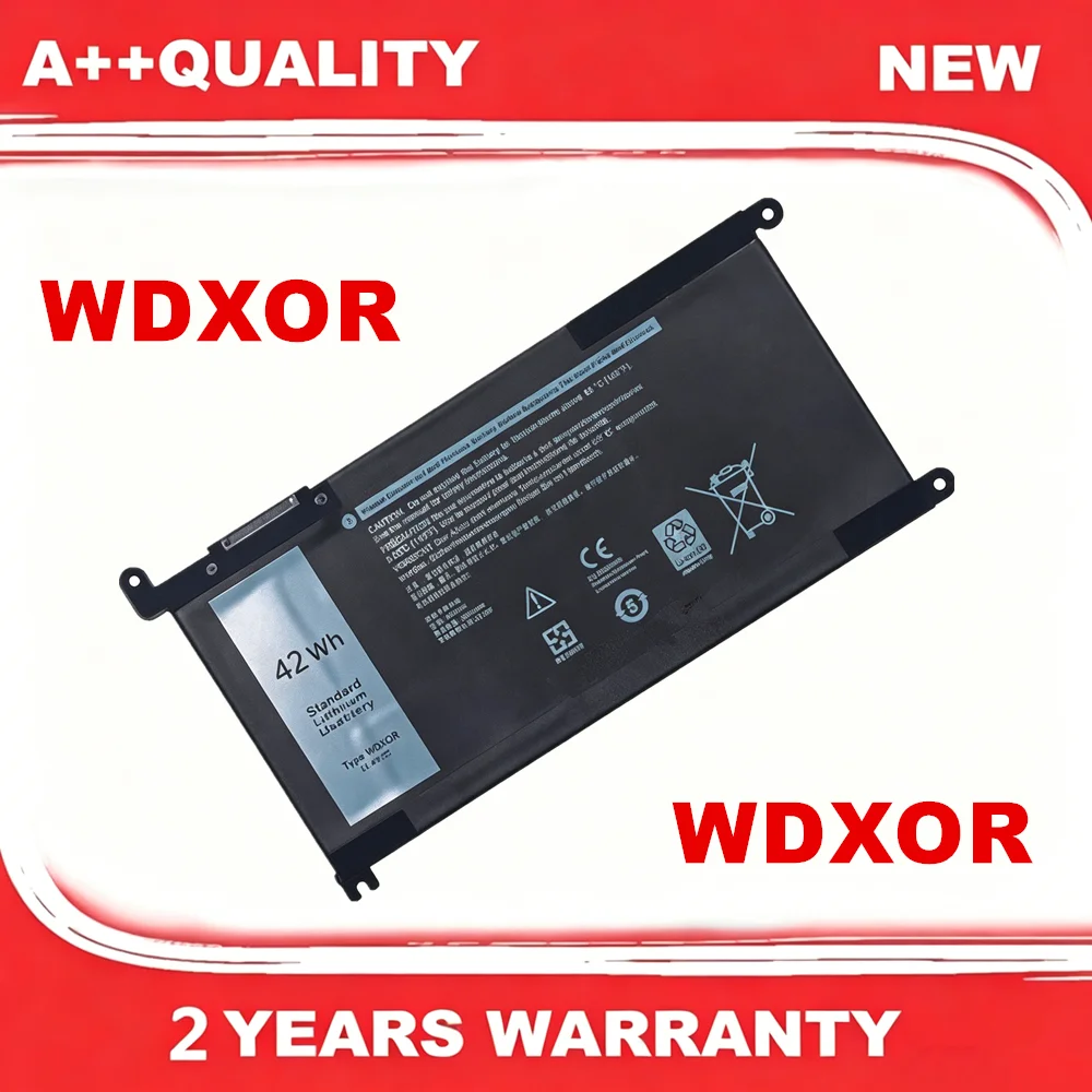 

11.4V 42Wh WDX0R WDXOR Laptop Battery For Dell Inspiron 13 15 17 5000 Series 5368 5378 5379 5565 5567 5568 5578 5767 5770