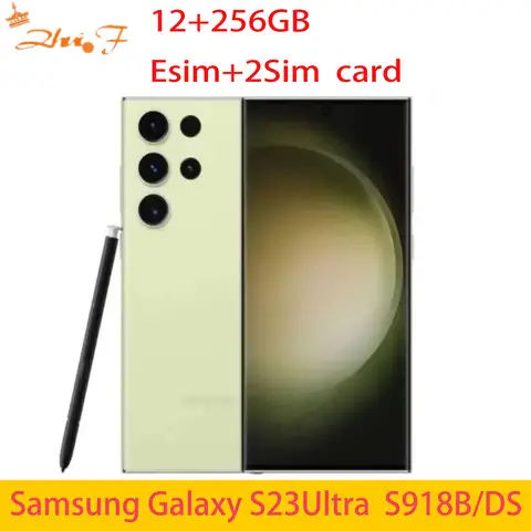 Samsung Galaxy S23 Ultra 5G S918B S918B/DS Çift Hatlı 6.8" ROM 256/512GB RAM 8/12GB Snapdragon NFC Orjinal Android Cep Telefonu