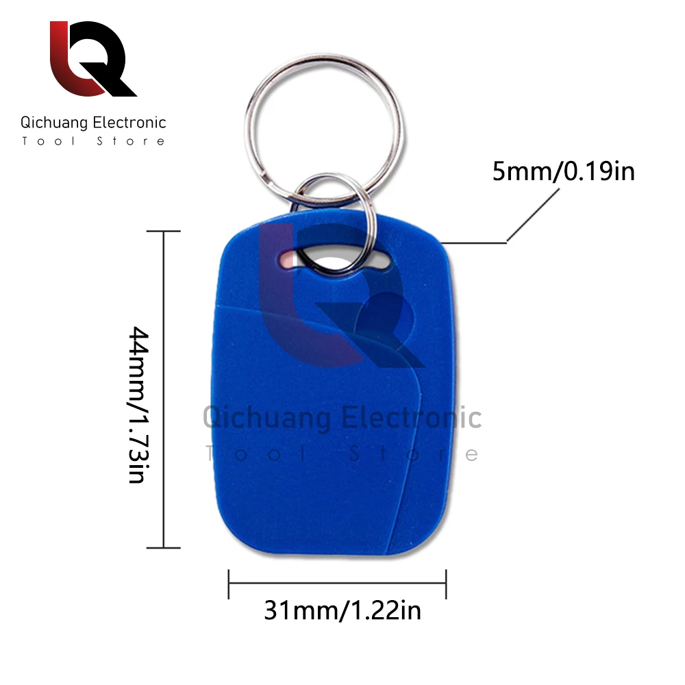 5 stks/partij 13.56Mhz 125Khz TK4100 (ID) + FM1108 (IC) Chip NFC Smart Dual Band Card Toegangscontrole systeem Keyfob Keytag