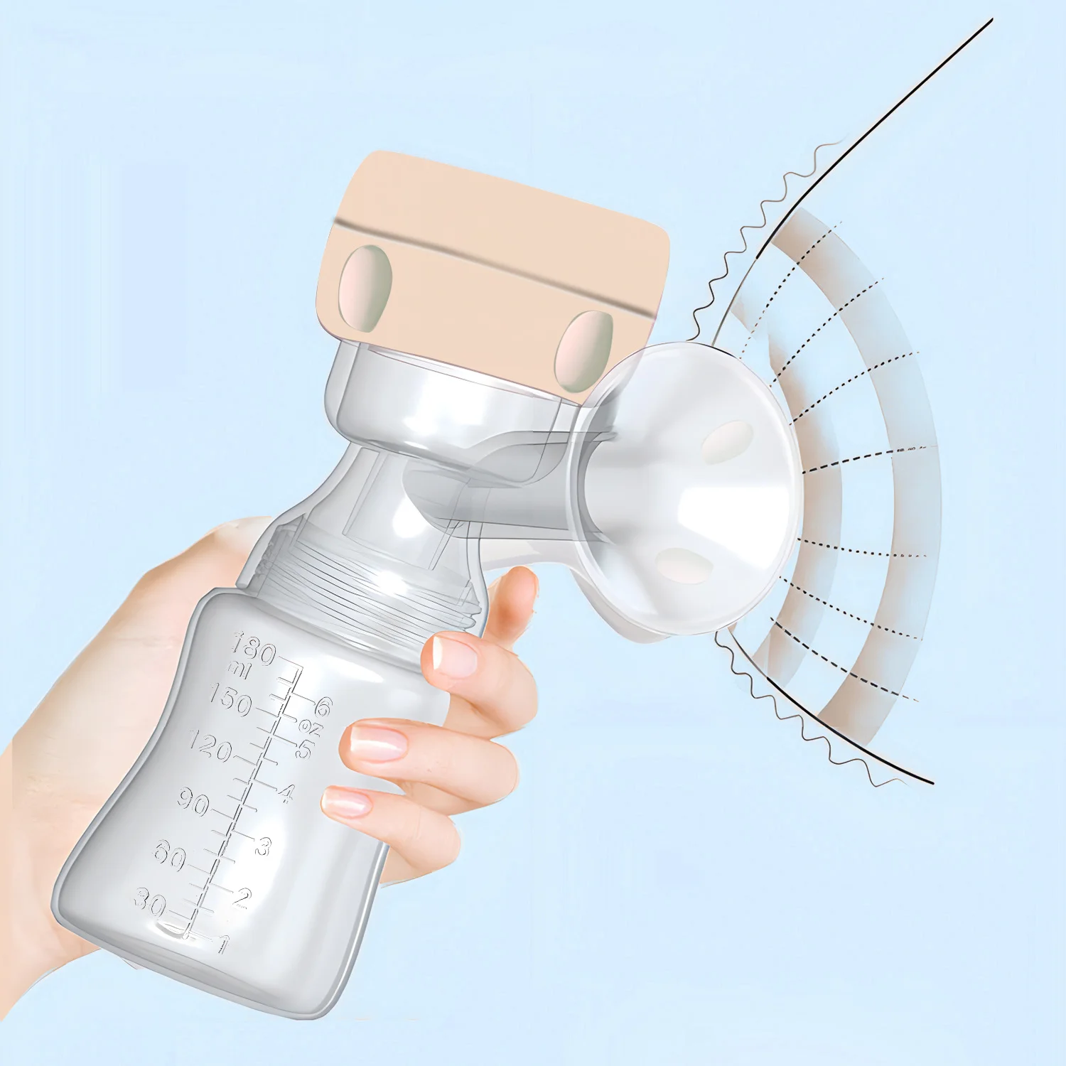 Pompa ASI Portabel Listrik Cerdas Terintegrasi Pompa ASI Hisap Tinggi ASI Pasca Persalinan Fortable Tanpa Rasa Sakit Senyap