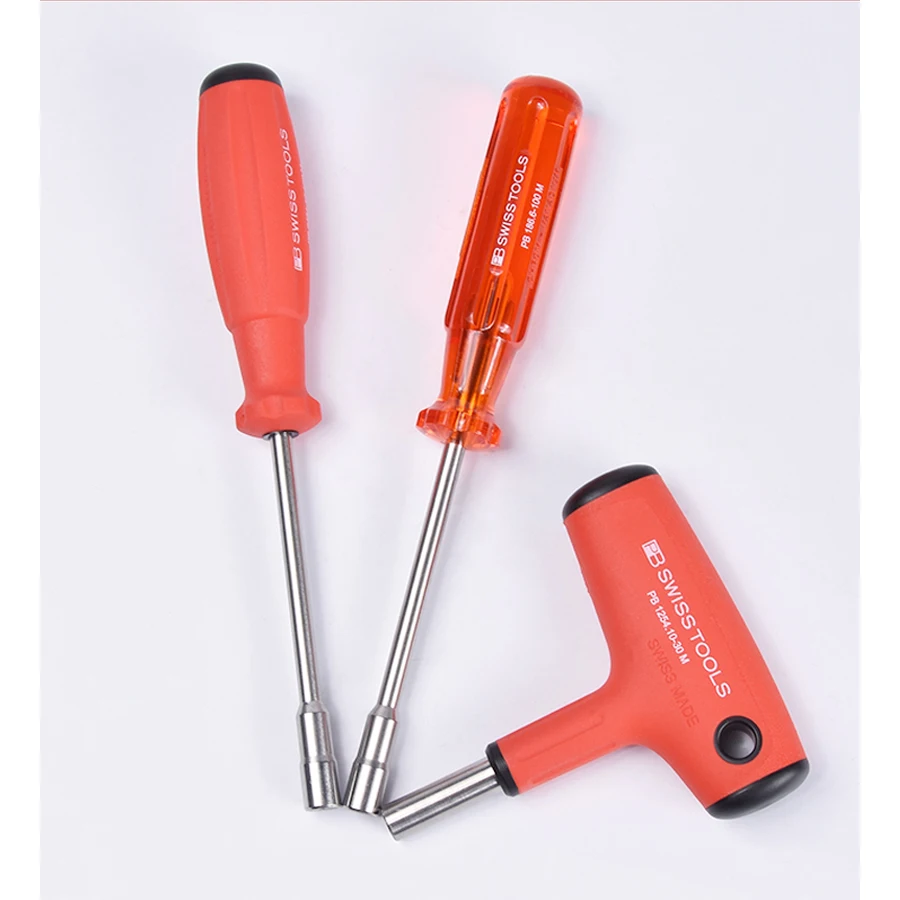 PB SWISS TOOLS 1/4''  antistatic screwdriver handle Swiss imported interchangeable bit socket multifunctional hand driver combi