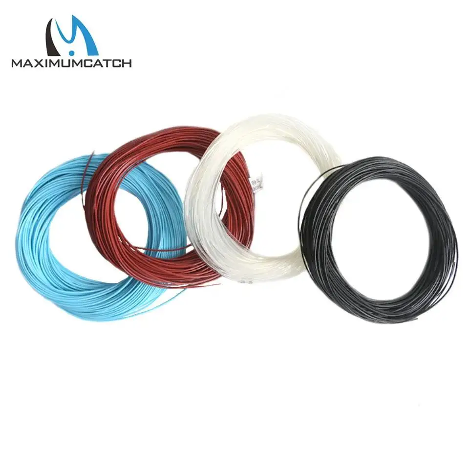 MAXIMUMCATCH Sinking Fly Line 100ft 4-9WT Weight Forward Intermediate/Fast Sink Clear/Blue/Brown/Black Color Fly Fishing Line