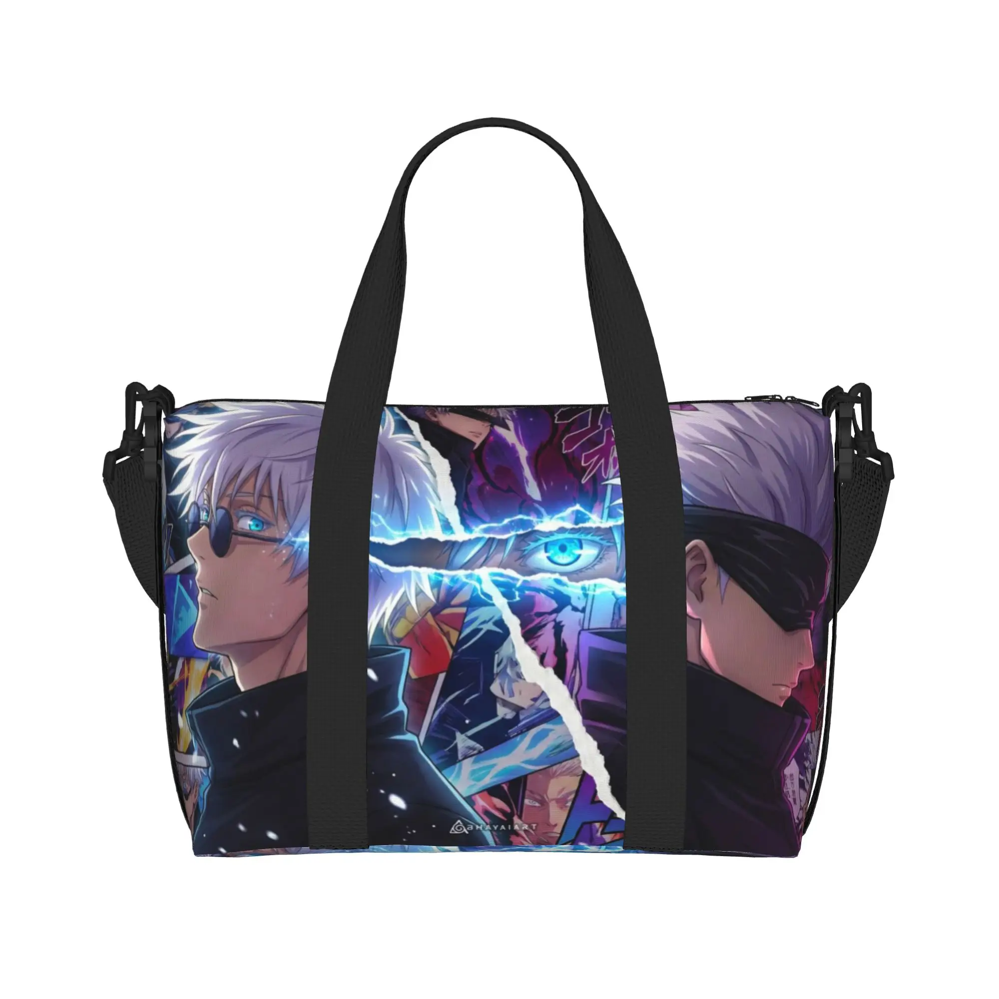 Custom Large S-Satorues G-Gojoes Tote Bag Women  Shopping Shoulder Gym Beach Travel Bag