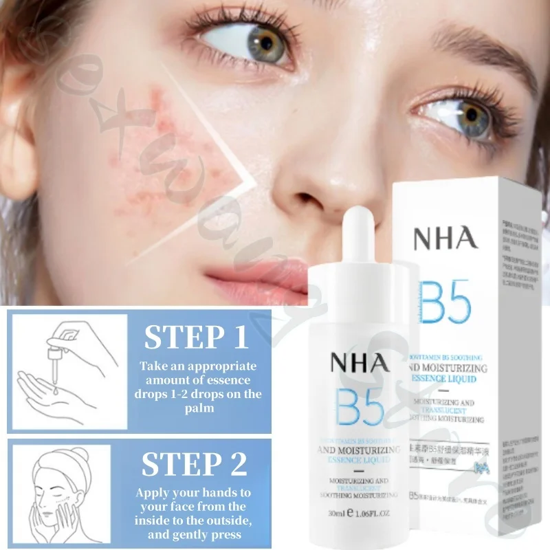 30ml Vitamin B5 Soothing High Moisturizing Essence Clear, Hydrating, Strengthening, Strong Barrier Improves Dry and Rough Skin
