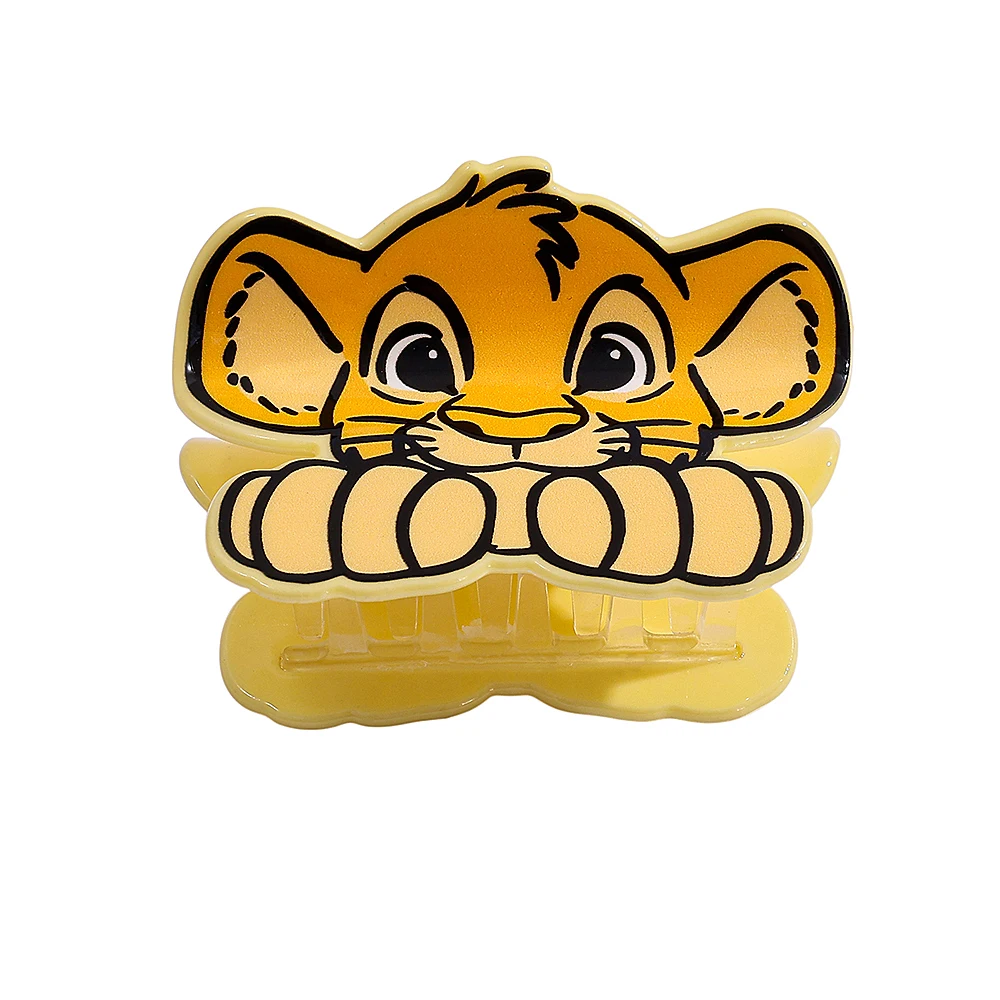 Cute Lion Cartoon Acrylic Hair Claw Clip Jaw Style Hair Accessories for Women Girls Lovely Character Hair Clip image 2
