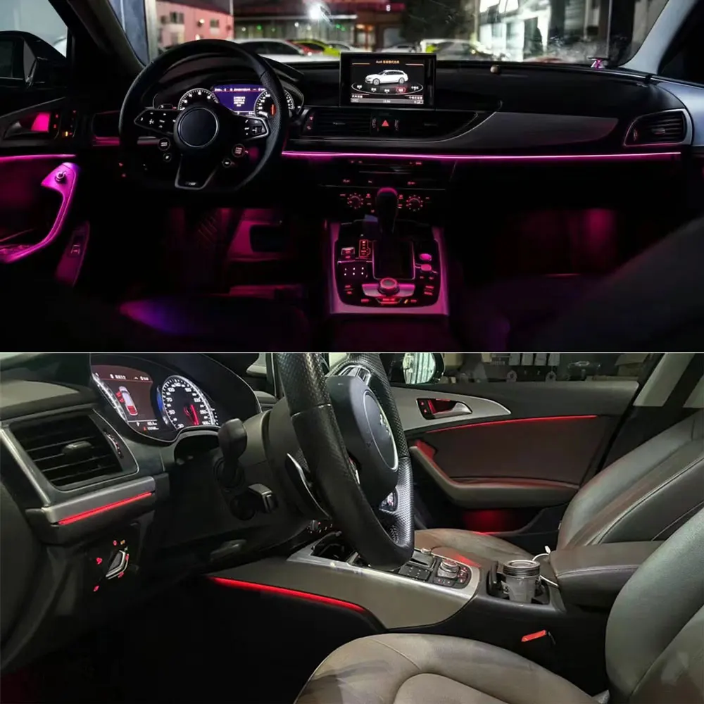 for Audi A6 A7 S6 S7 C7 LED Ambient Light APP Control MMI Control Auto Parts Mood Light