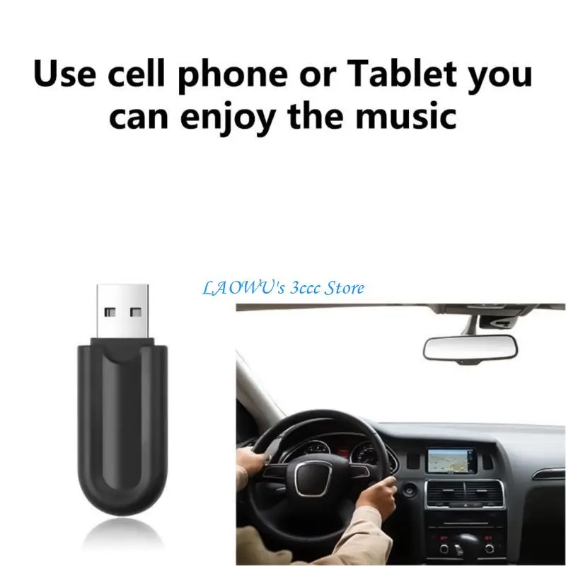 Y8AD Wireless USB Bluetooth-Compatible Adapter Adapter Wireless Audios Adapter Untuk Sistem Stereo Rumah Transmisi 10m