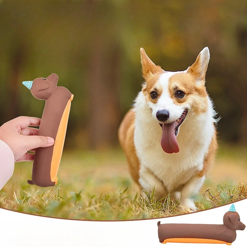 لعبة مضغ الكلب سيليكون مقلد الألماني النمذجة صار تفاعلية جرو لعبة لدغة مقاومة الكلب الملحقات #2
