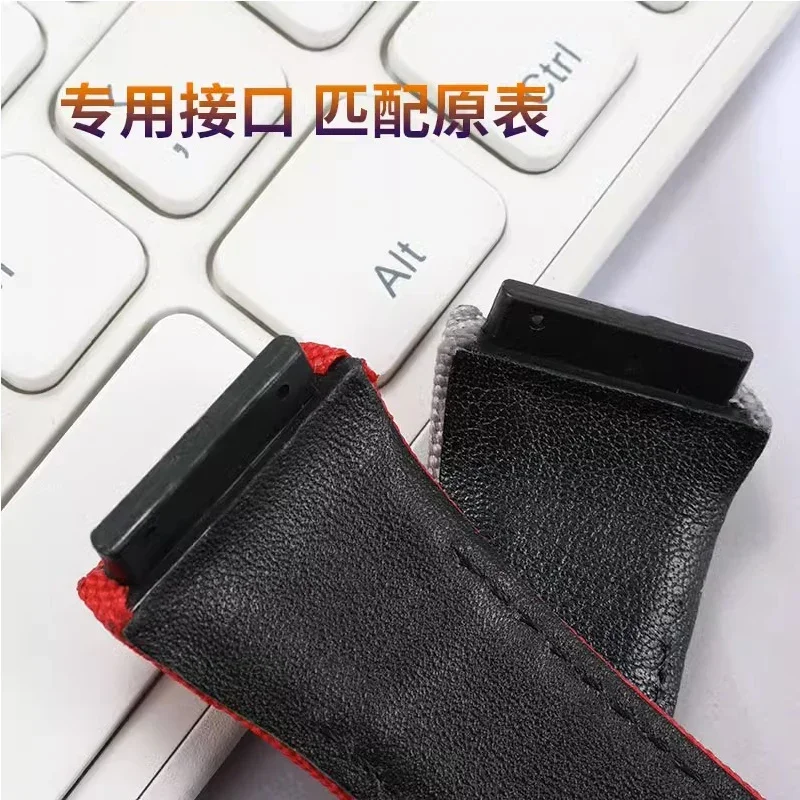 High quality Genuine Leather strap, suitable for Richard Mille nylon strap, men's RM50/53 4-star 5-starscrewdriver, 25mm