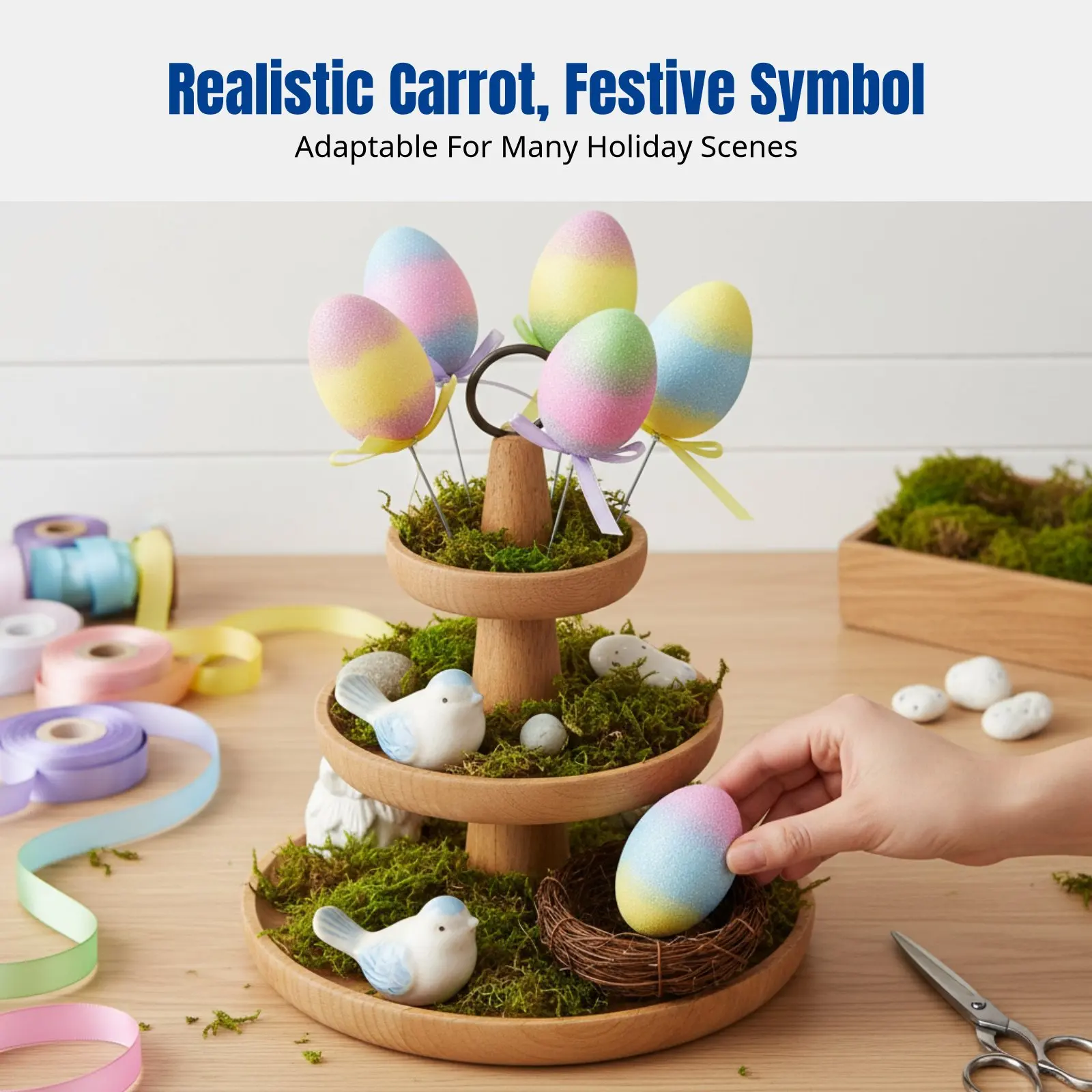 

Пенопластовые пасхальные яйца, имитация голубиных яиц, красочный праздничный декор, разные дизайны, праздничные аксессуары