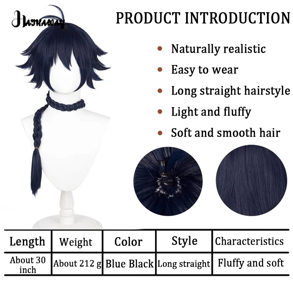 synthetic Wig Fox Demon Little Matchmaker Cosplay Full Head Anti Warping Short Hair Braided Hair Style Holiday Activities To Wig