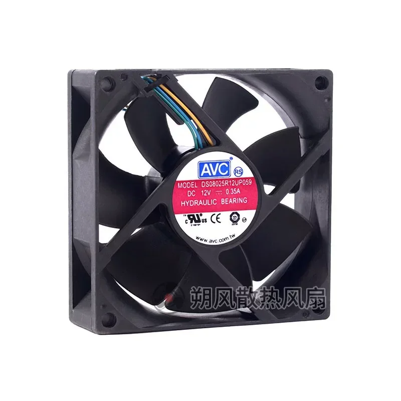 for Qihong AVC 8025 12V 0.35A DS08025R12UP059 4 Pin PWM Speed Regulating Cooling Fan Original