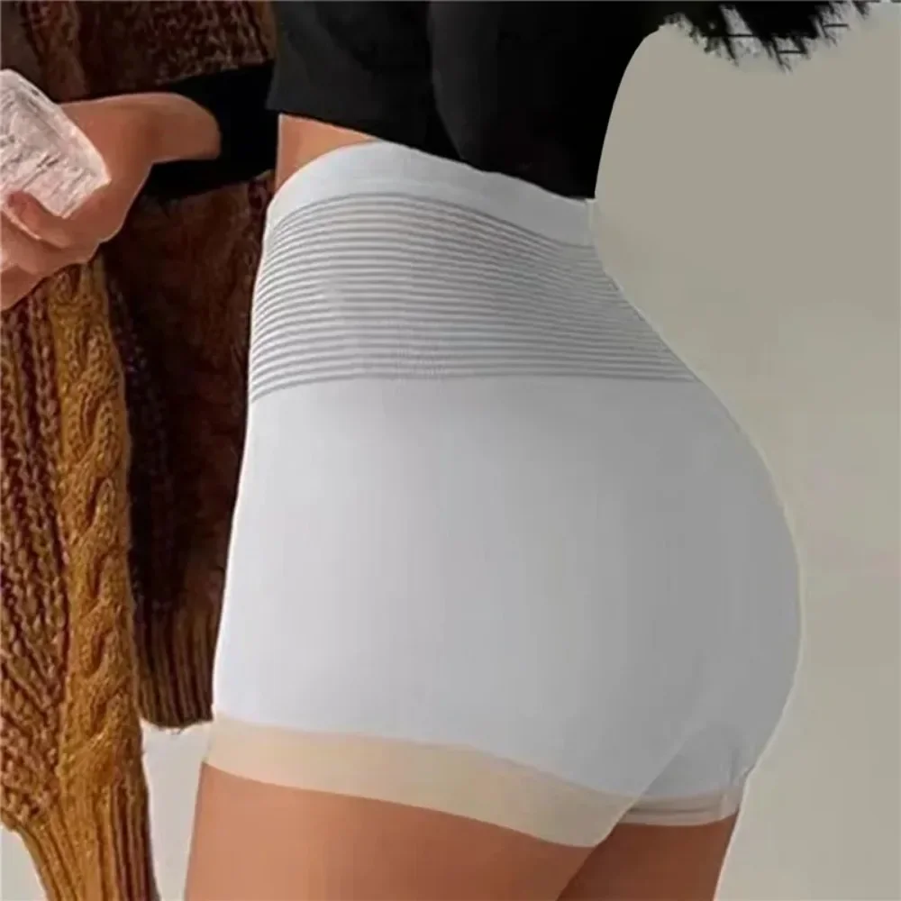 Culotte saillante taille haute pour femme, sous-vêtement respirant, amincissant, sans couture