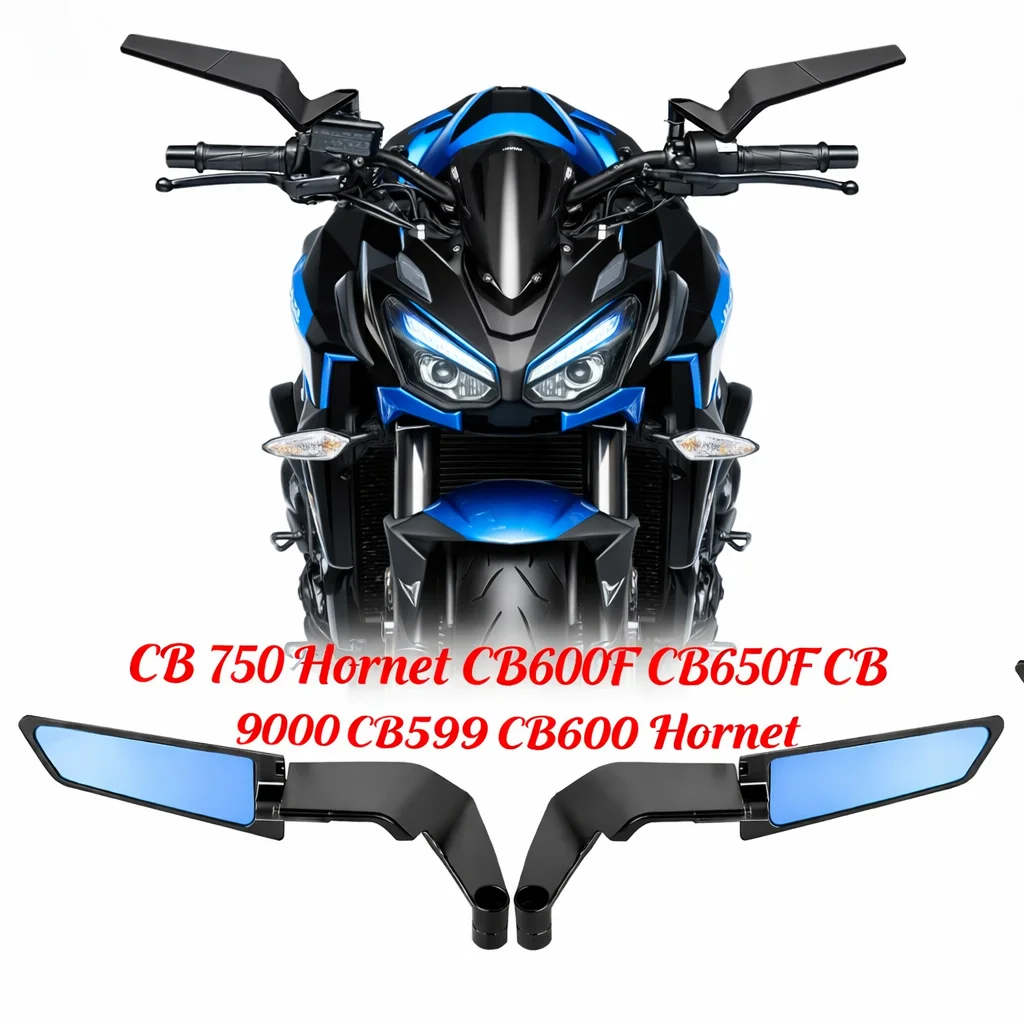 Für CB 750 Hornet CB600F CB650F CB900 CB599 CB600 Hornet Motorrad Flügelspiegel Rückspiegel Drehbar NEU Rückspiegel Seitenspiegel