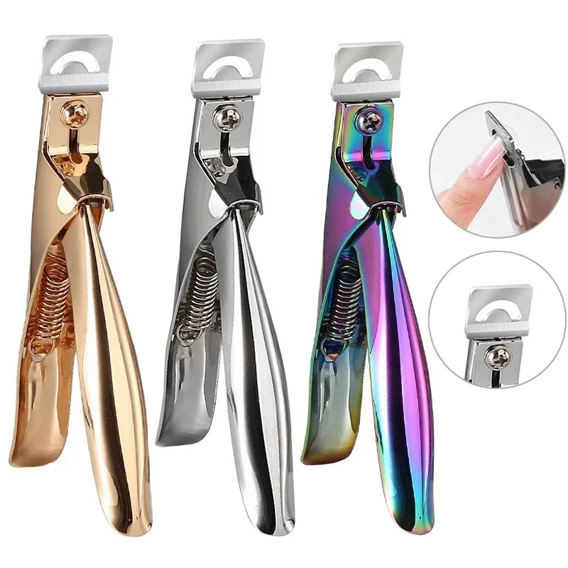 3 Colors Stainless Steel Colorful Nail Clipper Tips Manicure Cutter Manicure Nail Molding Tool Adjustable Angle Trim Nail Shape