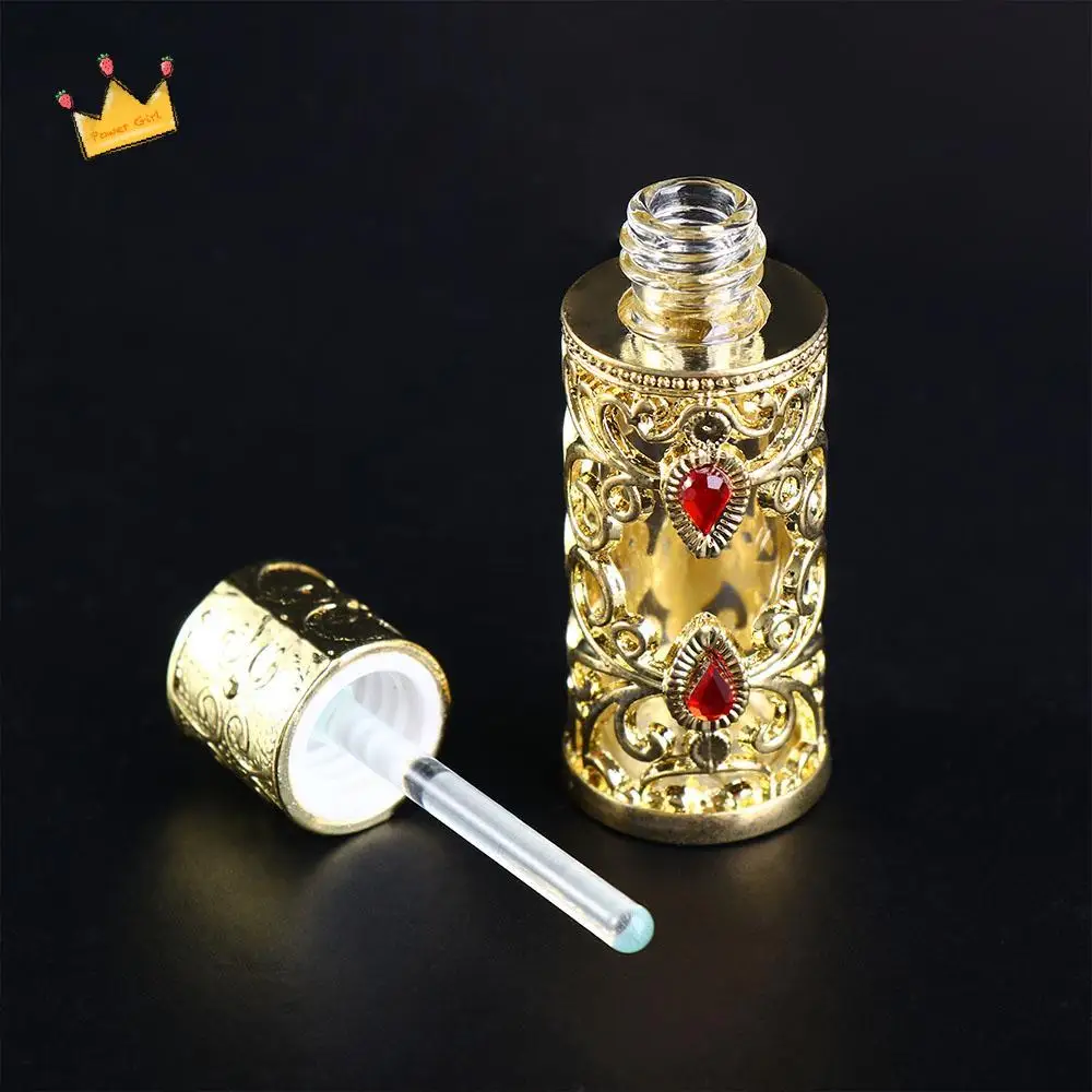 Style Decoration Gifts Antiqued Metal Dubai Style Cosmetic Container  Bottles Refillable Bottles Essential Oil Bottles