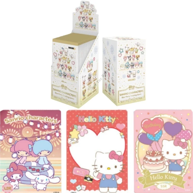 

Официальная подлинная карта Sanrio, аниме, мультфильм, семья, милая звезда, вечерние игры, коллекция карт, периферийные детские игрушки, подарок