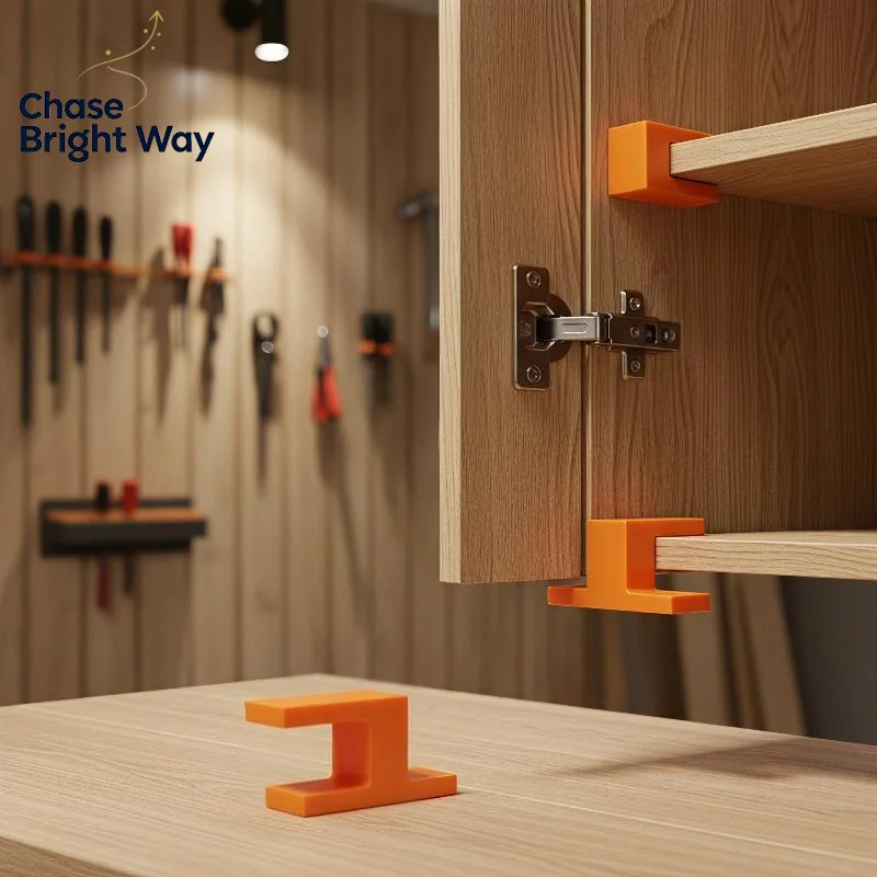 Cabinet Door Fitting Jig High Precision T-Type Corner Bracket Clamp Woodworking Locator for DIY Home Furniture Renovation