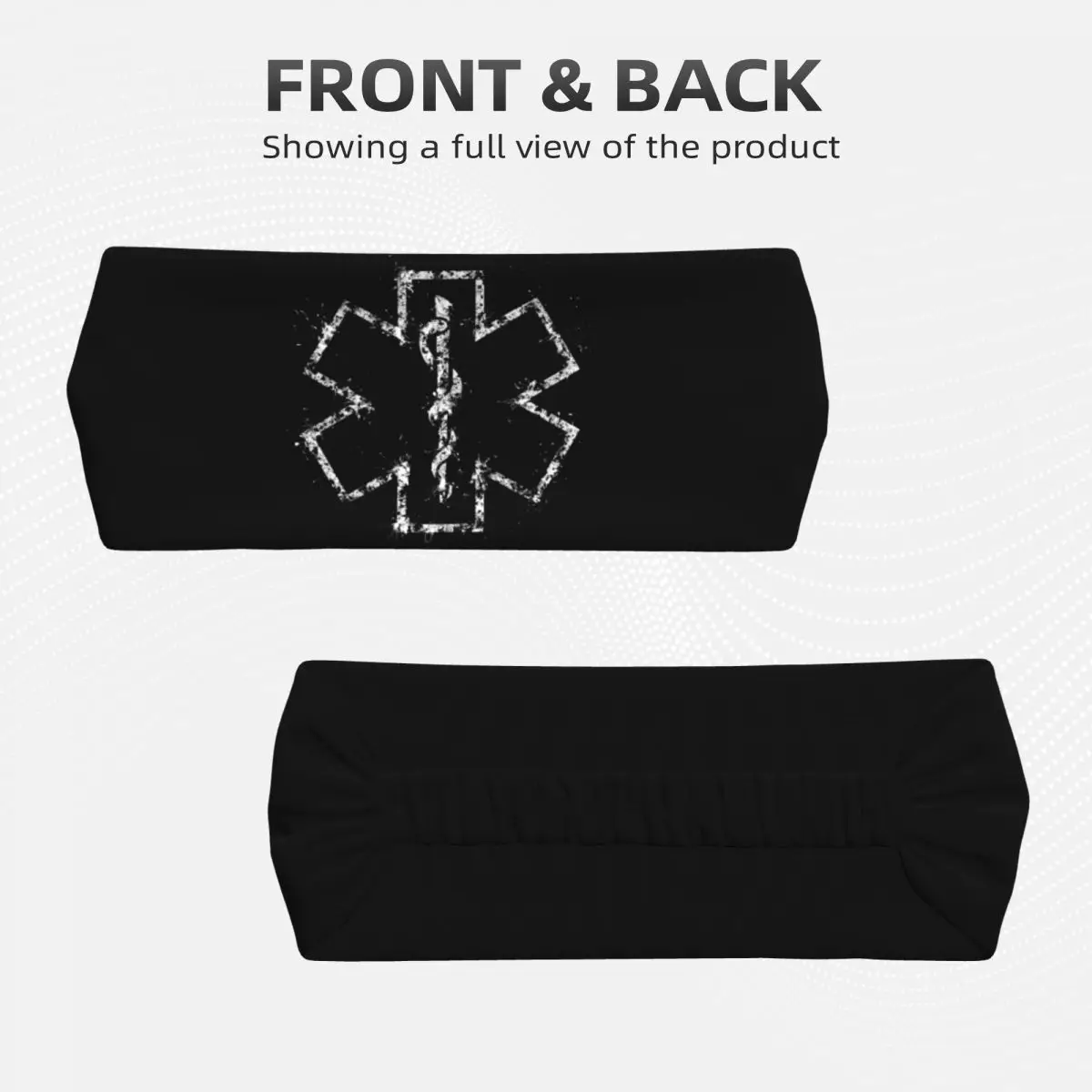 Custom Emt Star Of Life Headband Men Women Non Slip Paramedic Medic Ambulance Moisture Wicking Gym Sweatband for Running