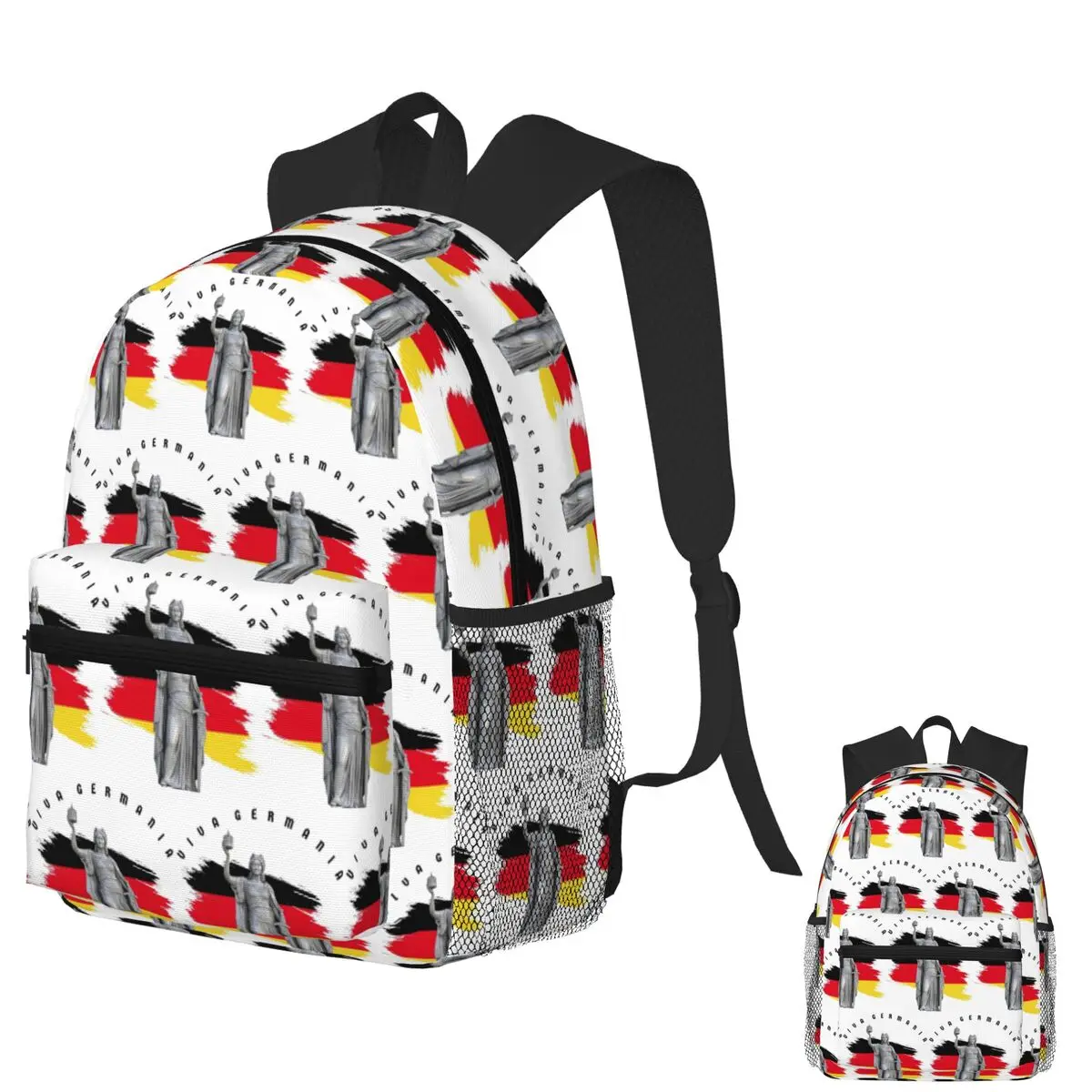 

VIVA GERMANIA Es Lebe Deutschland Student Backpack School Bag Hiking Travel Daypack for Men Women Fashion Bookbag Shoulder Bags