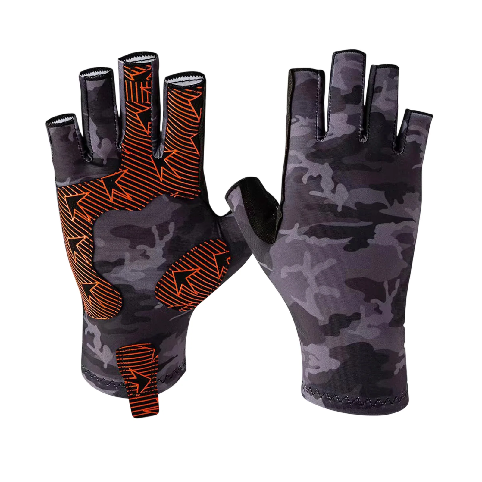 قفازات ركوب الدراجات العصرية المضادة للانزلاق نصف اصبع قفازات التمرين قفازات الحماية من الشمس للنساء والرجال للرياضات الخارجية