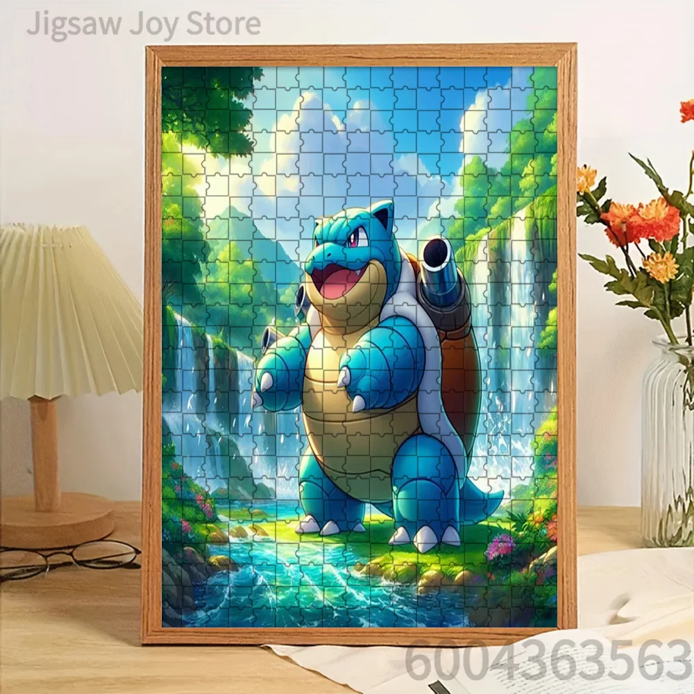 

Paper Jigsaw Puzzle Blastoise in Tropical Waterfall Forest Artwork Brain Teaser