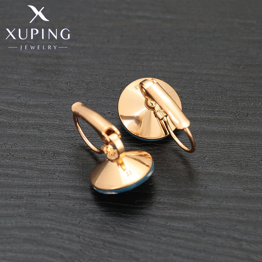 Xuping Jewelry New Arrival Hot Selling Fashion Style Crytsal Earring with Gold Color for Women Gift A00720078