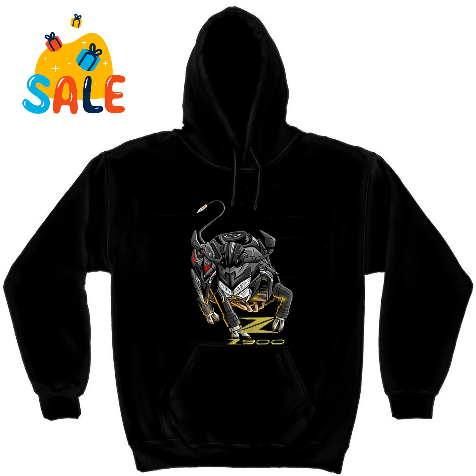 Sudadera con capucha Retro japonesa Z900 para hombre, Jersey inspirado en toro de motocicleta, 100% de algodón, sudaderas informales cómodas, ropa de calle para jinete