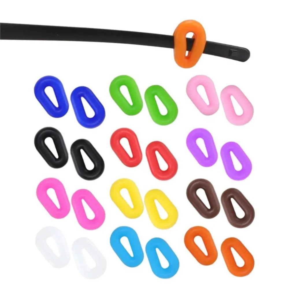 200pcs Silicone Glasses Eyeglasses Anti Slip Ear Hook Temple Tip Holder Eyewear Sport Accessories AH013