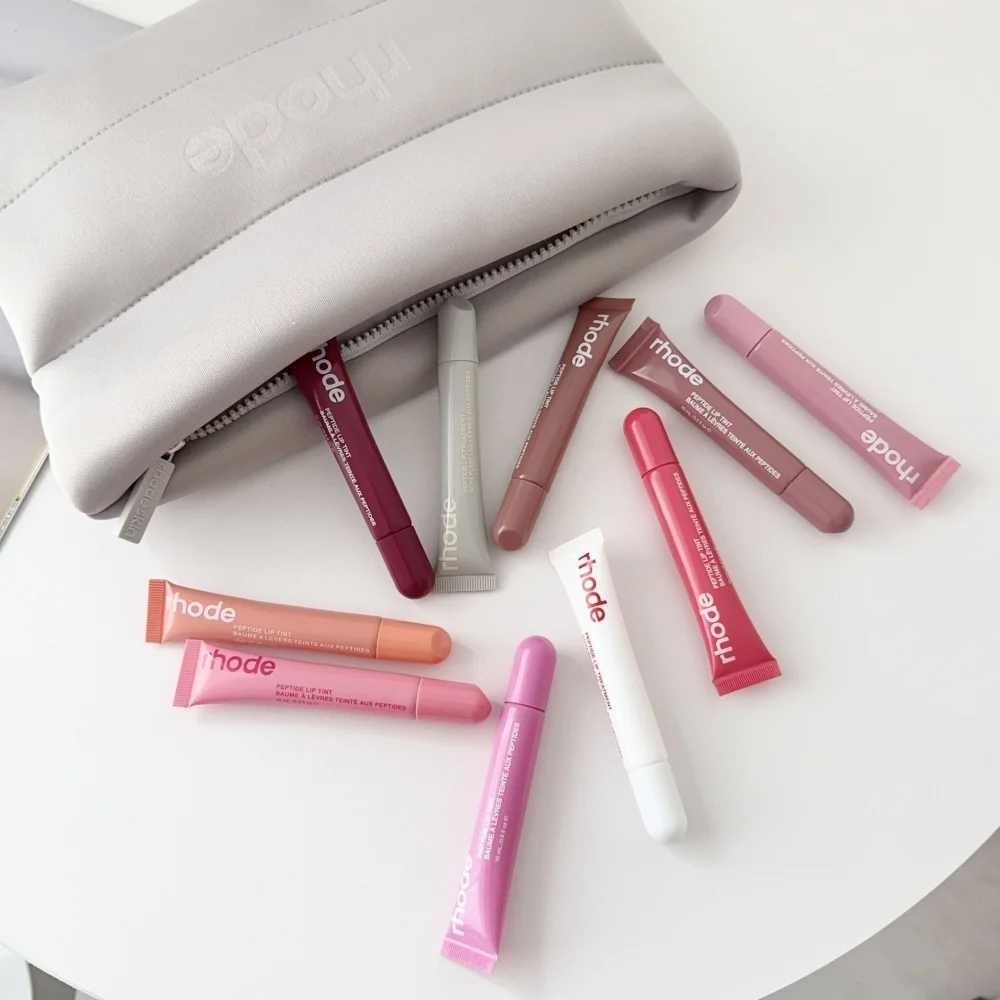 

Rhode Cosmetic Bag Cosmetics Lipstick Lip Gloss Lip Glaze Plump Moisturizing Essence Gel Oil Long Lasting Nourishing Lipstick