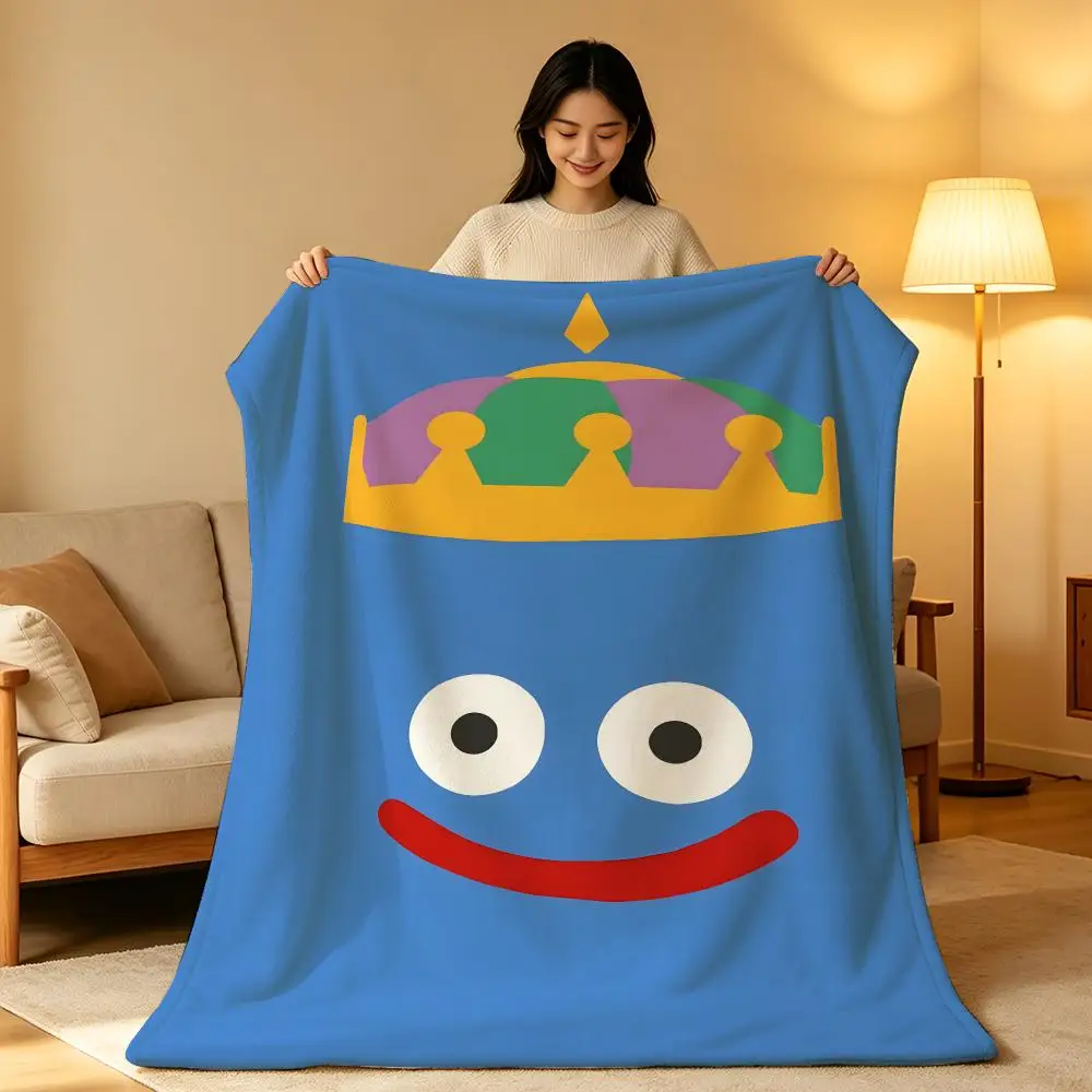 Game D-Dragon Quest Japanese Fantasy Classic Retro Throw Soft Warm Flannel Blanket Lightweight for Sofa Bed Couch Travel Adults