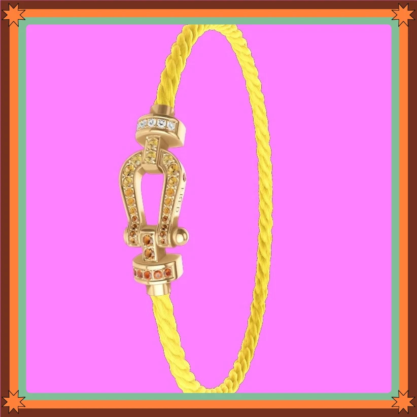 

brez New 925 Silver Black Blue Nylon M Zircon Rose gold Bracelet Female Daily Wear Party Party Gifts Luxurious Couple Jewelry