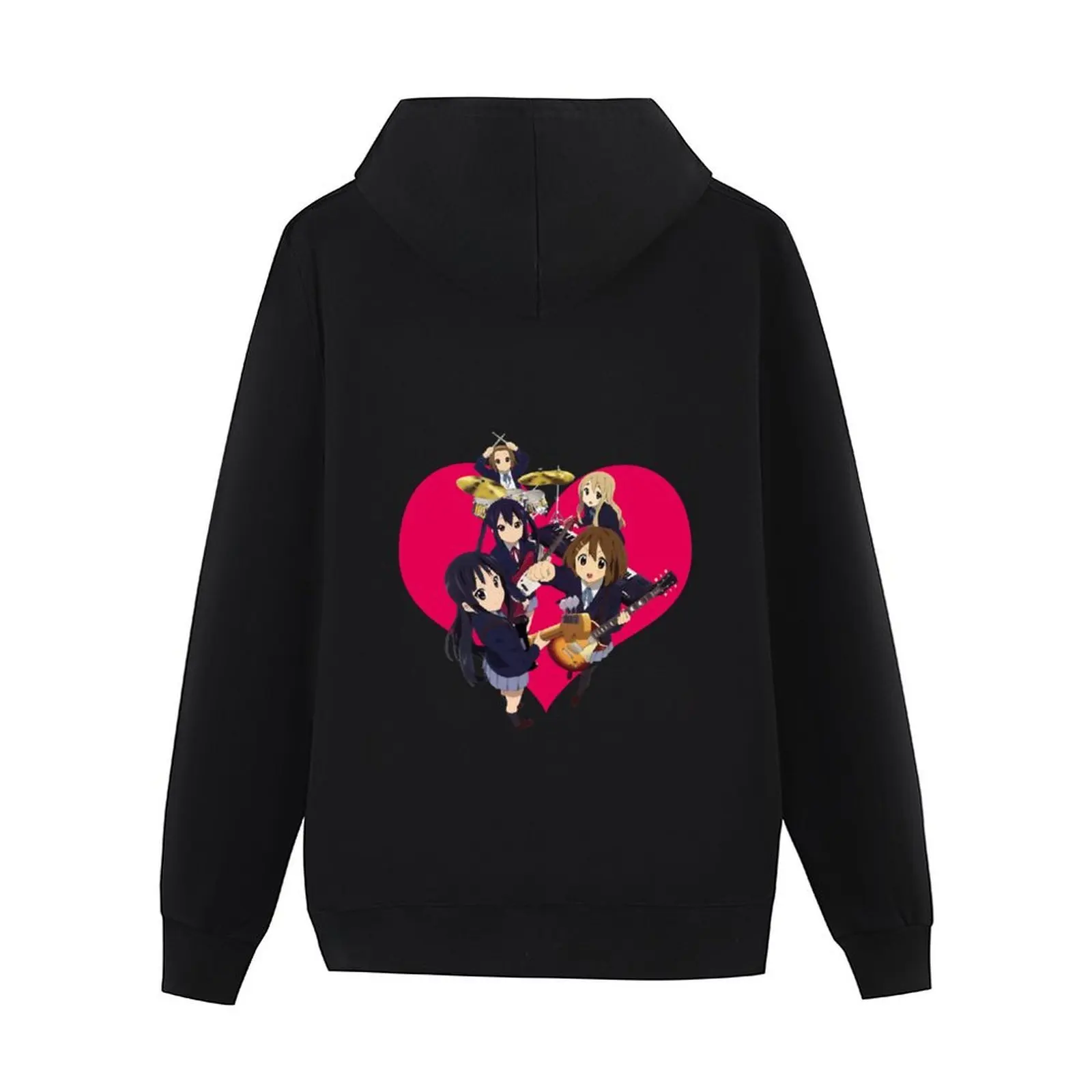 K-ON Anime and manga Heart Hoodie أزياء الرجال النمط الياباني الرجال مصمم الملابس الملابس الجمالية رجل هوديي