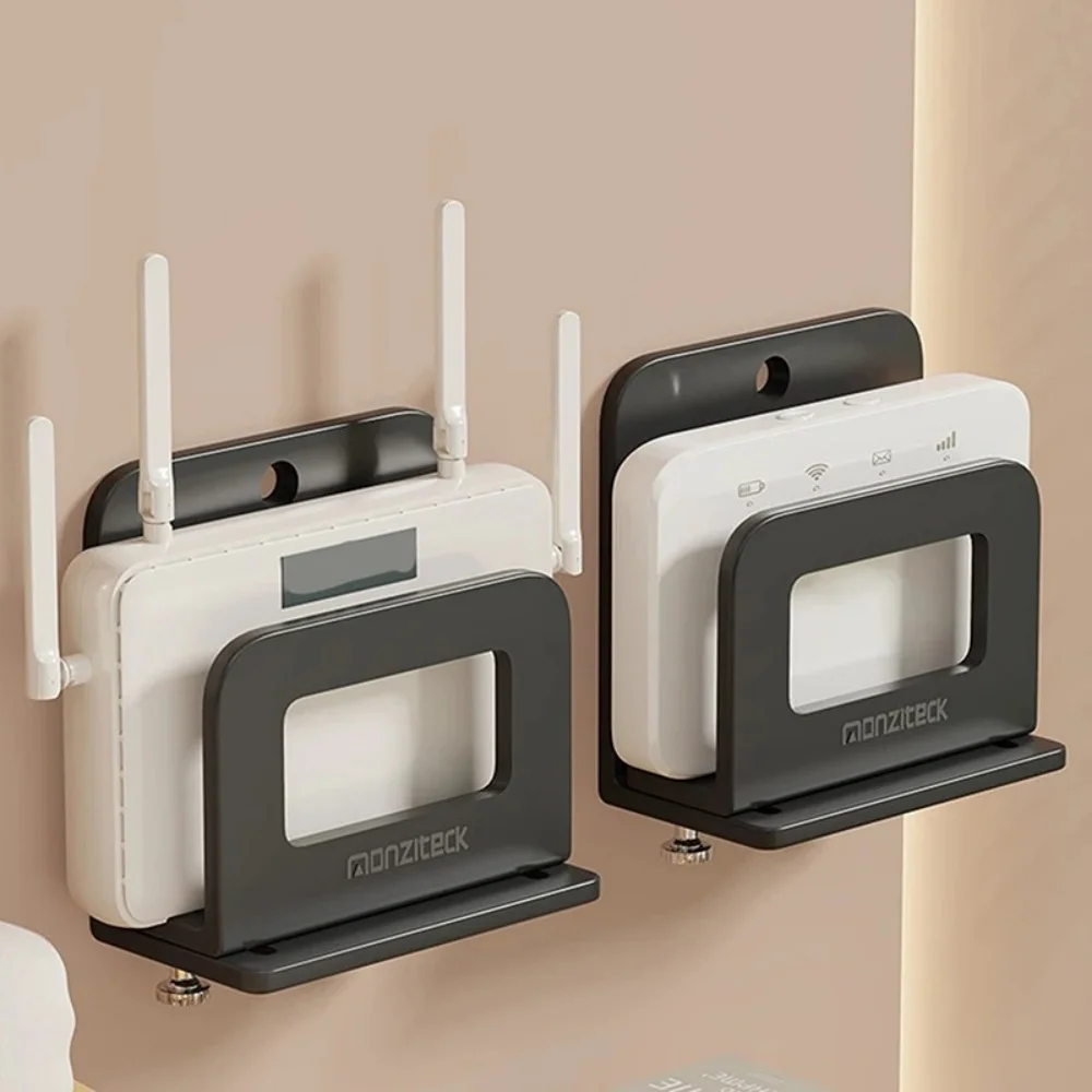 1 Pcs for Router,Modem,TV Box and Other Media Players Adjustable Small Device Wall Mount Holder Cable Box Mount