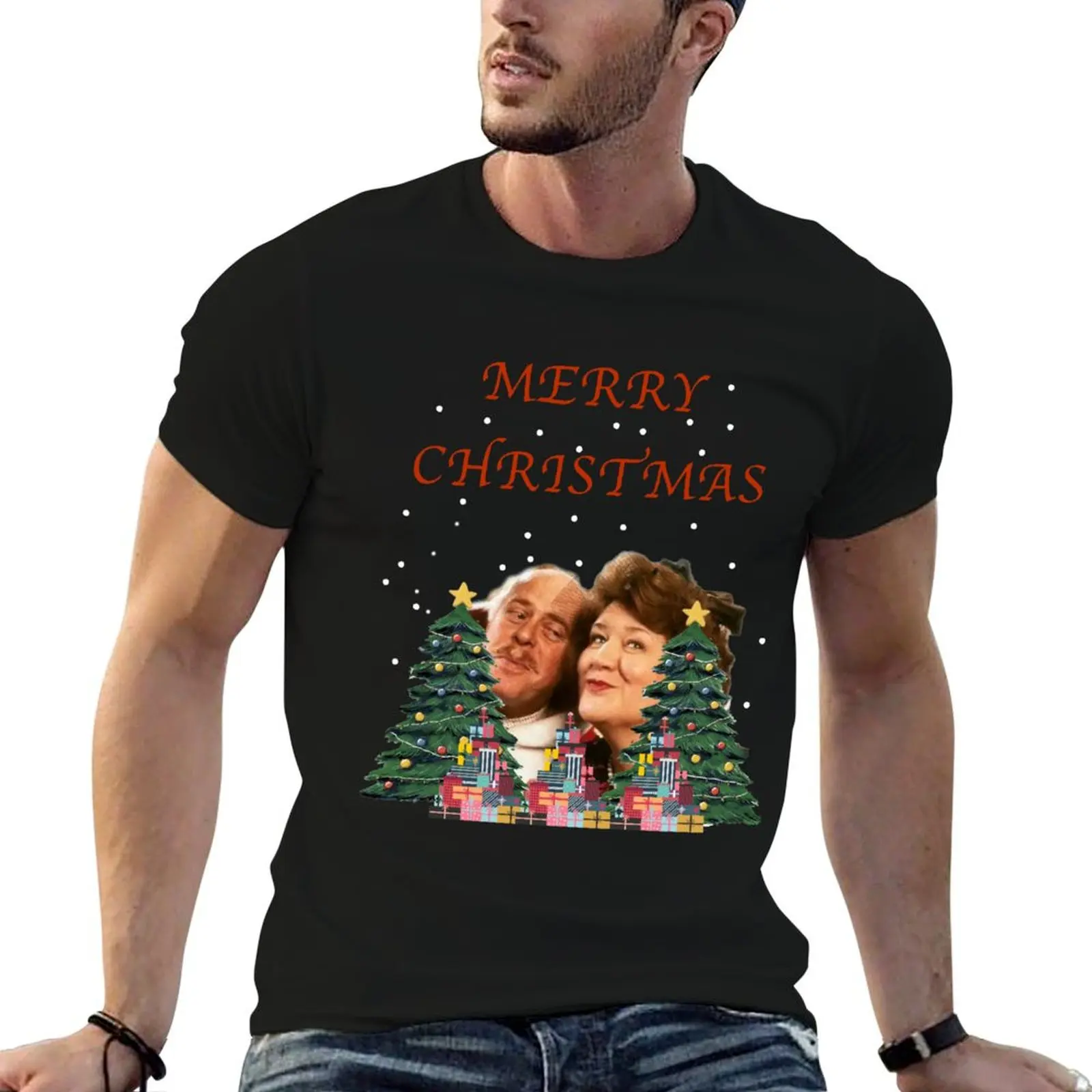 Hyacinth Bucket Christmas T-Shirt cheap stuff for a boy tees cotton graphic tees mens big and tall t shirts