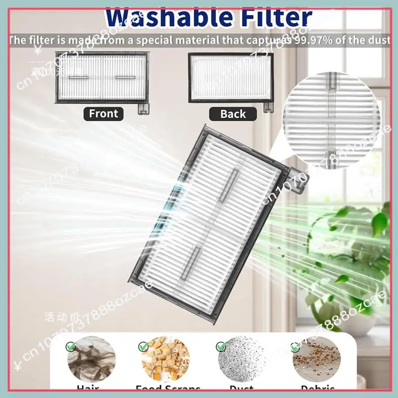 A26p acessórios para eufy x8 pro robô vácuo peças de reposição principal escova lateral lavável filtro saco pó mop almofada