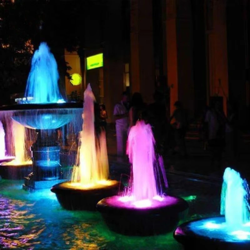 Water crown multifunctional small garden decoration music fountain bubble pool silicone material is easy to install